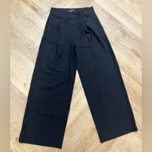 Suzy-D, London,Elegant Black Wide-Leg Palazzo Pants,Pull-On,Elastic,Size Small